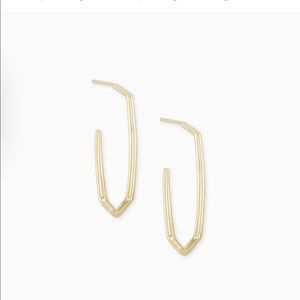 NWT Kendra Scott 18K gold vermeil Ellen earrings